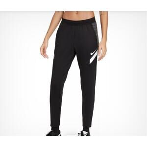 Nike Dri Fit Flyvent CW6093 Black Strike Soccer Pants Womens New With Tags XL